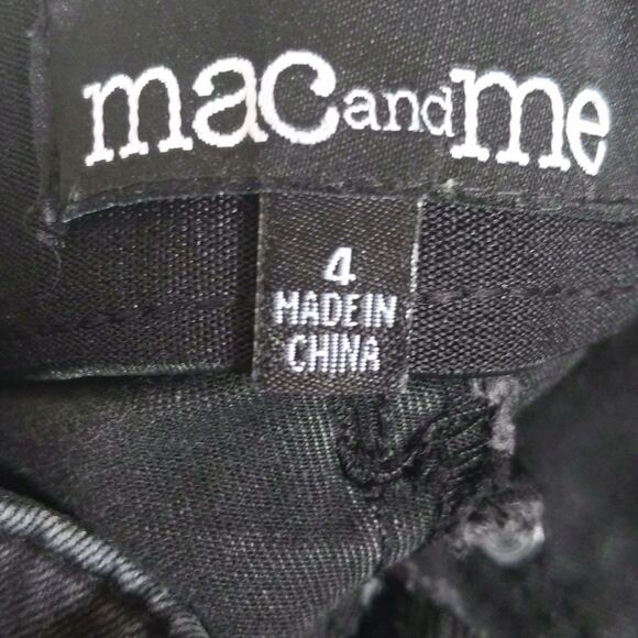 Mac & Me black/gray wash, mod rise, slim stretch jeans, tummy control 4 - Picture 4 of 7